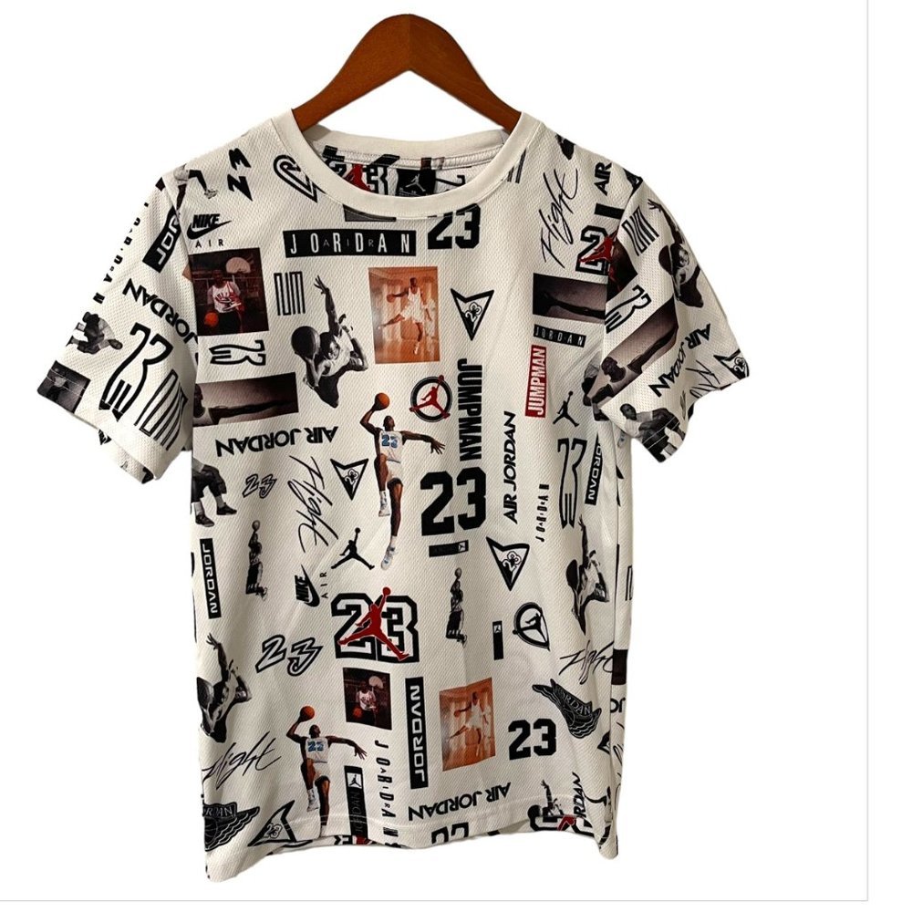 Nike Michael Jordan 23 All Over Print Tee Sz Youth XL
